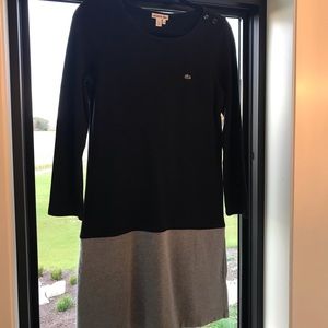 Lacoste Cotton Long Sleeve Dress - euro size 40
